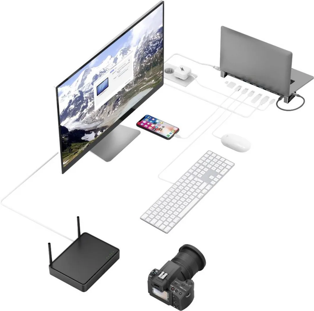 Hama USB-C Dockingstation 9-poorts - MPN 00200103 - Antraciet