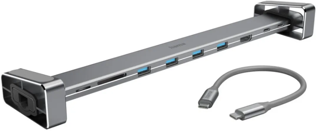 Hama USB-C Dockingstation 9-poorts - MPN 00200103 - Antraciet