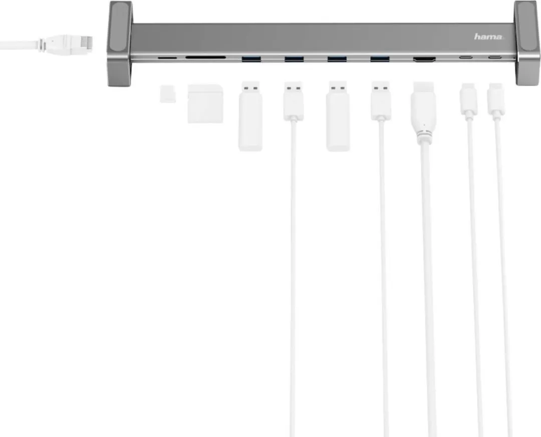 Hama USB-C Dockingstation 9-poorts - MPN 00200103 - Antraciet
