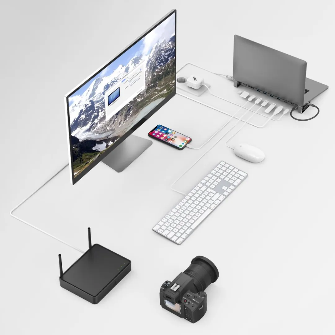 Hama USB-C Dockingstation 9-poorts - MPN 00200103 - Antraciet - afbeelding 6 van 6