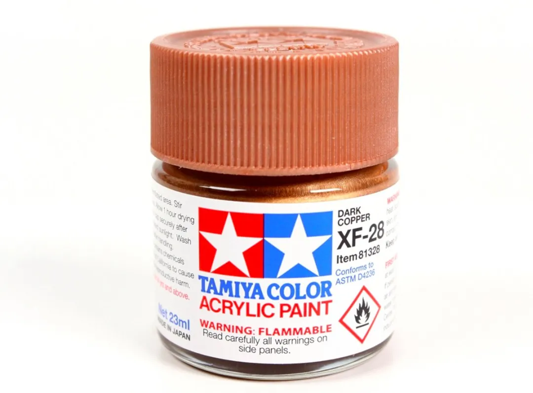 Tamiya Hobbyverf Acryl XF-28 Dark Copper 23ml