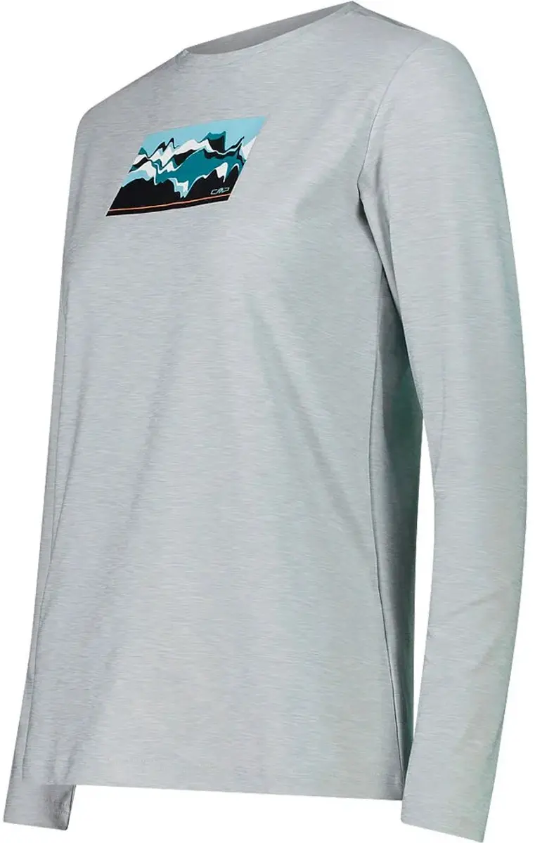 Cmp 33n2226 T-shirt Met Lange Mouwen Grijs L Vrouw