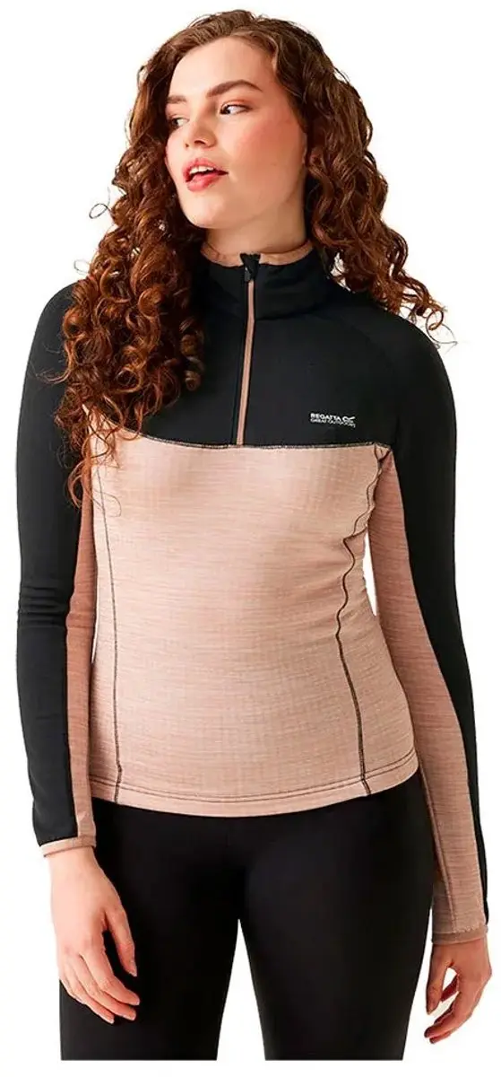 Regatta Hepley Fleece Zwart,Roze 46 Vrouw