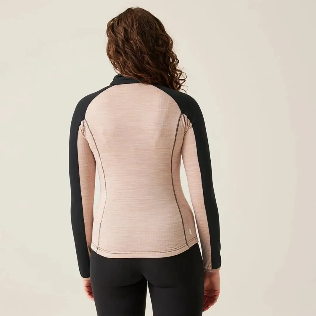 Regatta Hepley Fleece Zwart,Roze 46 Vrouw - afbeelding 2 van 4