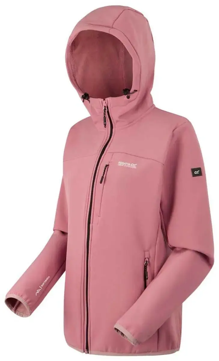 Ossek waterafstotende winddichte softshell-jas met capuchon voor dames - afbeelding 3 van 6