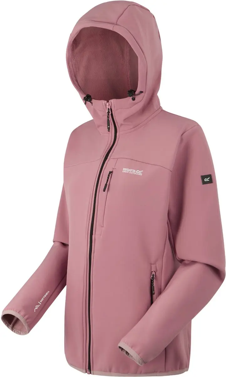 Ossek waterafstotende winddichte softshell-jas met capuchon voor dames - afbeelding 5 van 6