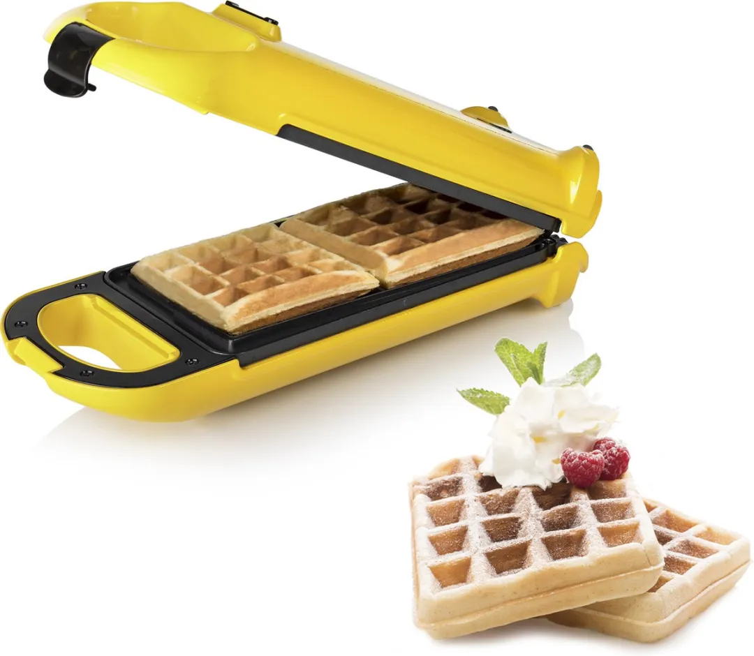 Princess Wafelijzer 132406 - 2 Wafels - Roteerfunctie - Geel