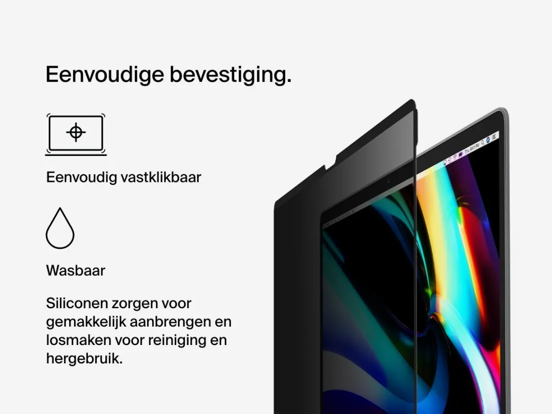 Belkin TruePrivacy Screenprotector OVA154ZZ - Zwart - afbeelding 6 van 6