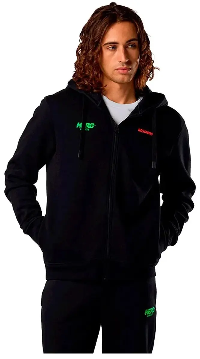 Rossignol Hero Sweatshirt Met Rits Zwart L Man