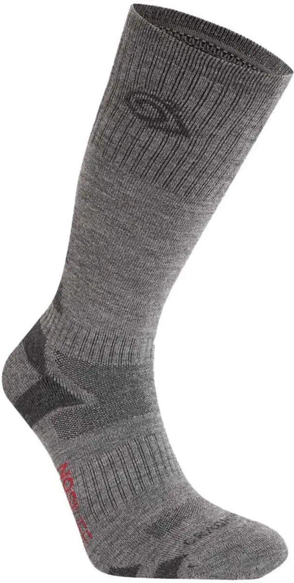 Craghoppers Nosilife Adventure Wool Half Lange Sokken Grijs EU 43-47