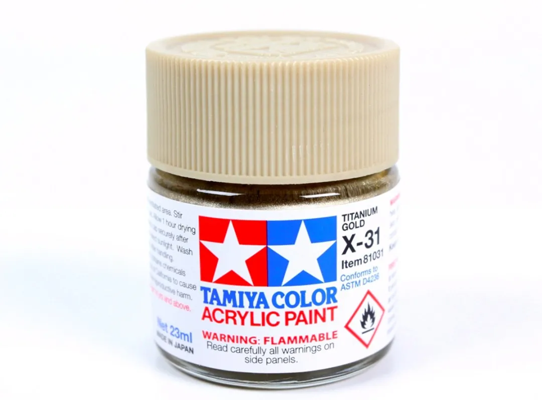 Tamiya X-31 Titanium Gold Acrylverf 23ml