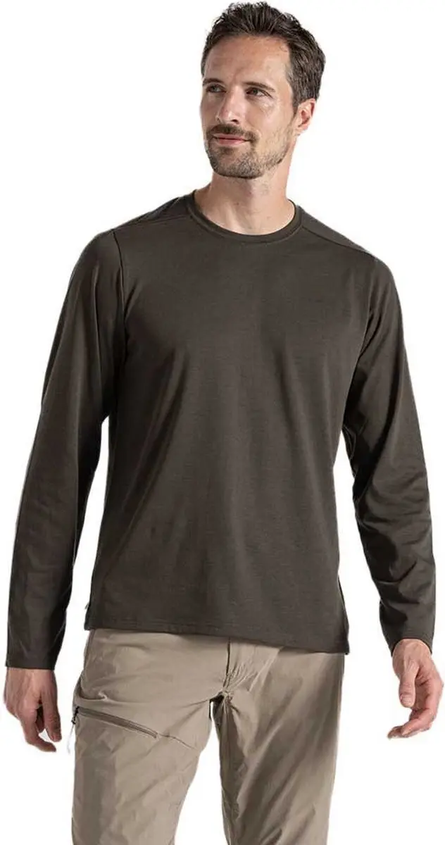 Craghoppers Nosilife Abel T-shirt Met Lange Mouwen Groen XL Man