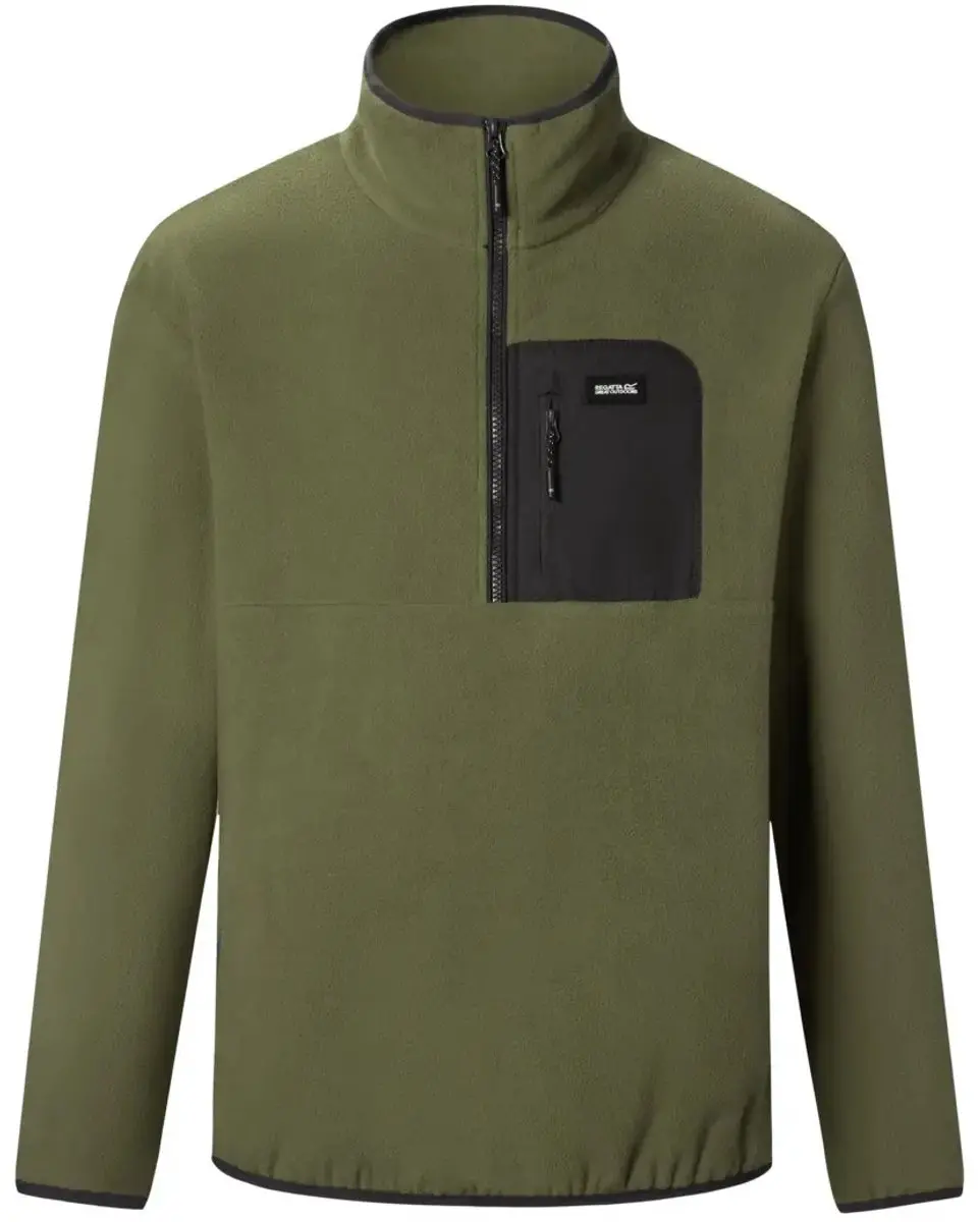 Regatta Frankie Fleece Met Halve Rits Groen M Man