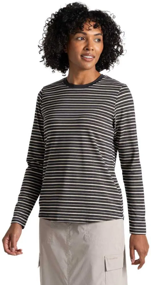 Craghoppers Nosilife Akona T-shirt Met Lange Mouwen Zwart 36 Vrouw