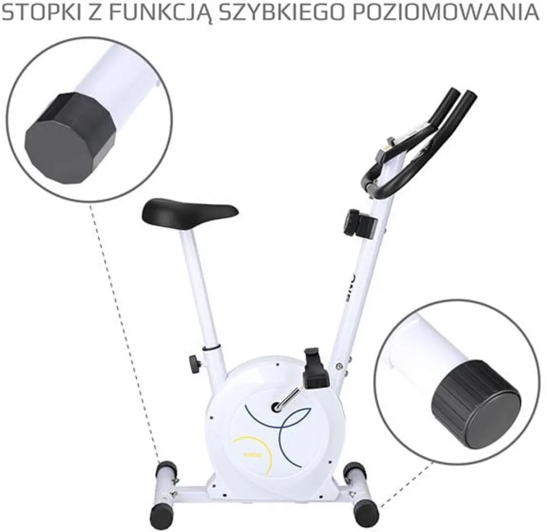 HMS One Fitness RM8740 Magnetische Hometrainer - Wit - afbeelding 6 van 6