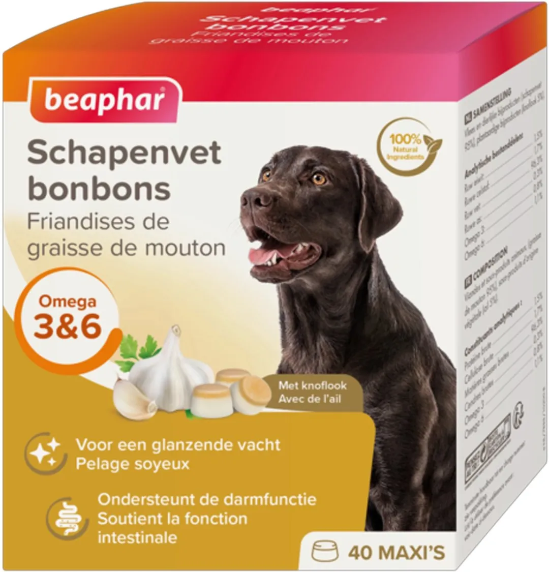 Beaphar Schapenvet Bonbons Knoflook 245g - afbeelding 6 van 6