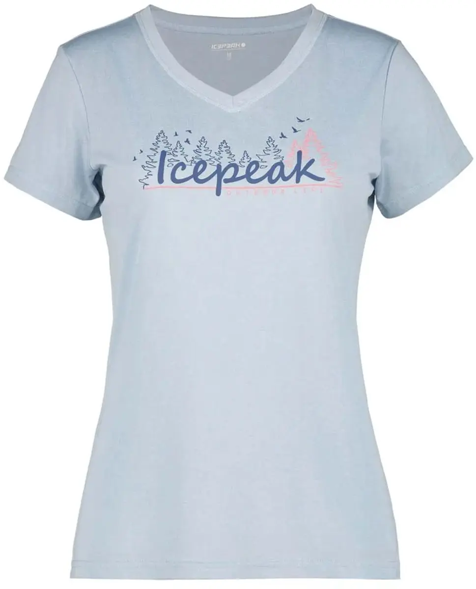 Icepeak Burnham T-shirt Met Korte Mouwen Blauw S Vrouw