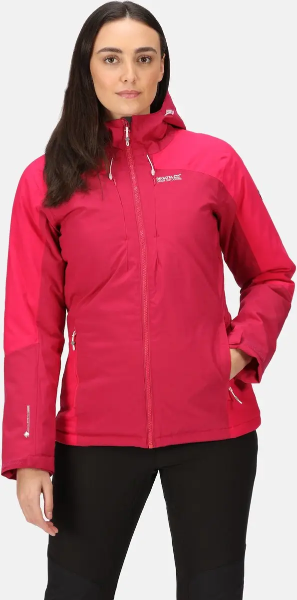 De Regatta Highton Stretch Ii Wandeljas - Dames - Waterdicht - Gewatteerd - Cerise