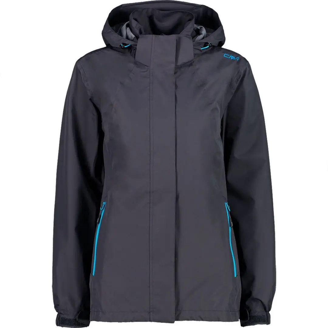 Cmp Zip Hood 32x5826 Afneembare Jas Grijs 3XL Vrouw