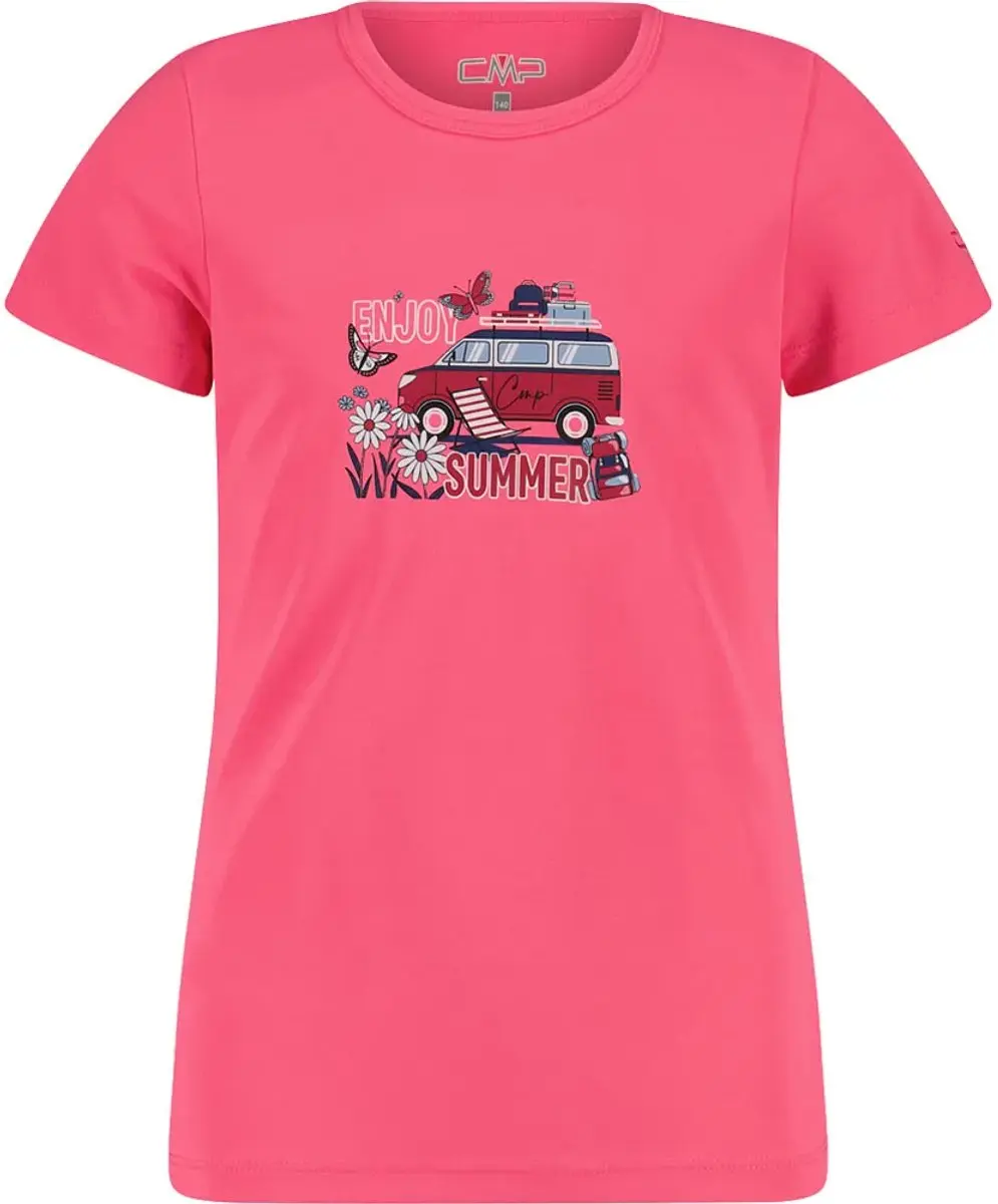 Cmp 38t6385 T-shirt Met Korte Mouwen Roze 12 Years Meisje