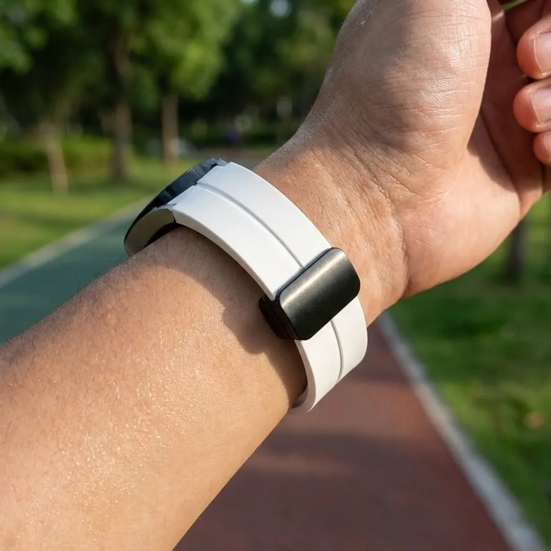 NUVEX Wit Siliconen Horlogebandje 20mm - Samsung Galaxy Watch