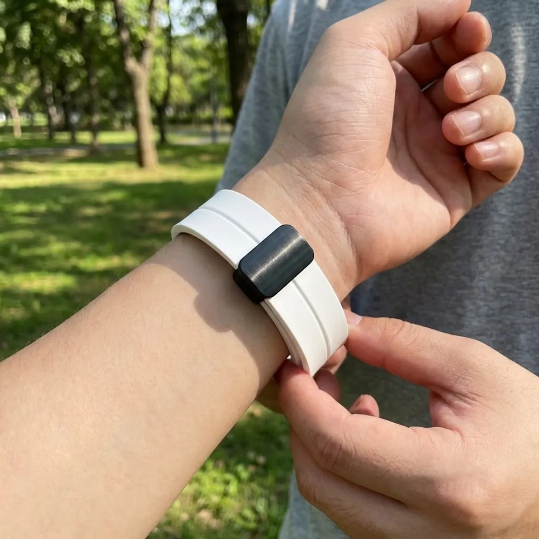 NUVEX Wit Siliconen Horlogebandje 20mm - Samsung Galaxy Watch