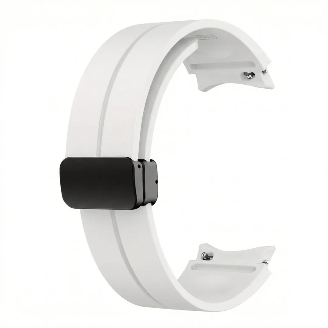 NUVEX Wit Siliconen Horlogebandje 20mm
