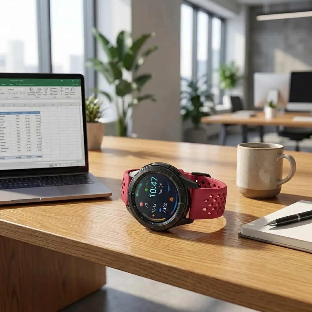 NUVEX Cinnaberrood Horlogebandje 20mm - Samsung Galaxy Watch