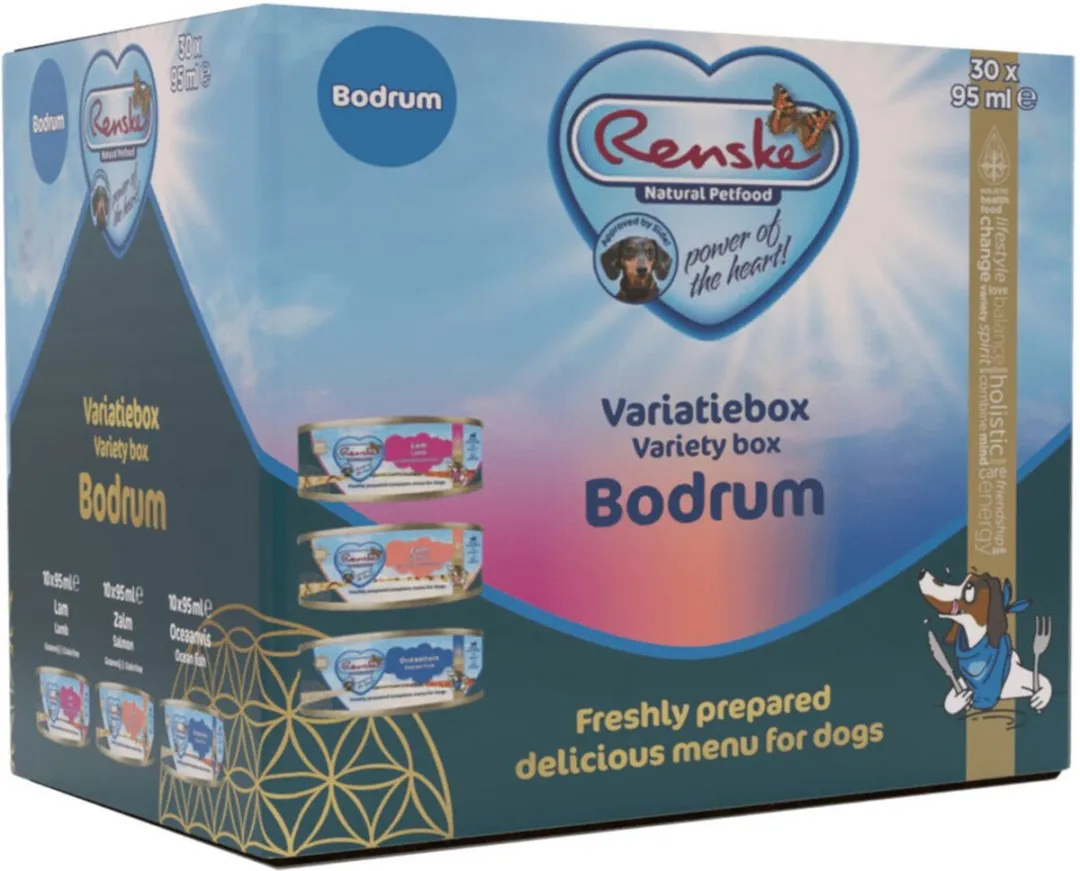 Renske Variatie Box Bodrum Hondenvoer - 30x90g - Glutenvrij