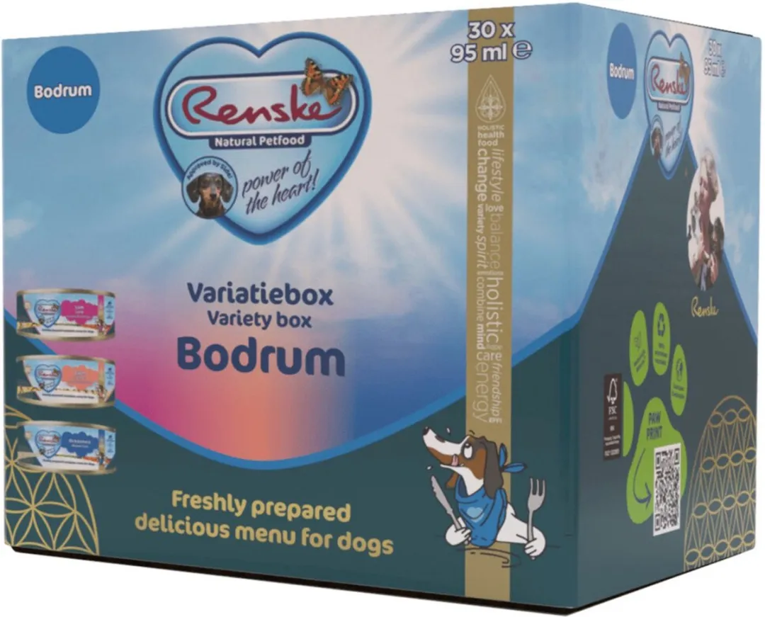 Renske Variatie Box Bodrum Hondenvoer - 30x90g - Glutenvrij