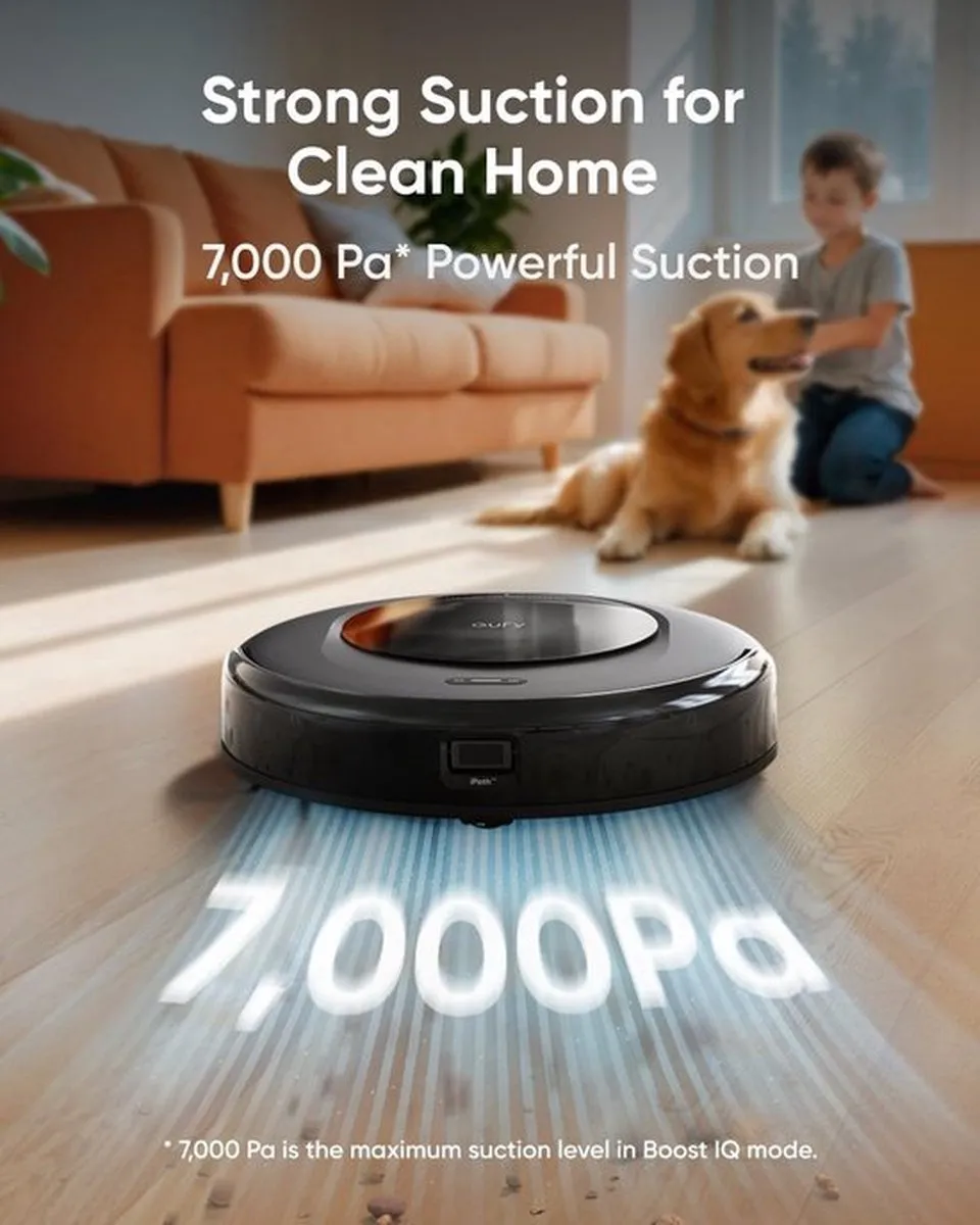 Eufy Omni C20 Robotstofzuiger - 7.000 Pa - Zwart