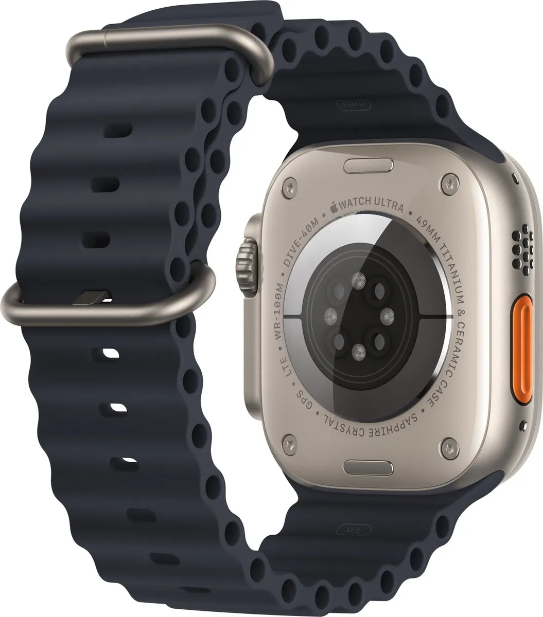 Apple Watch Ocean Bandje 49mm - Zwart - afbeelding 6 van 6