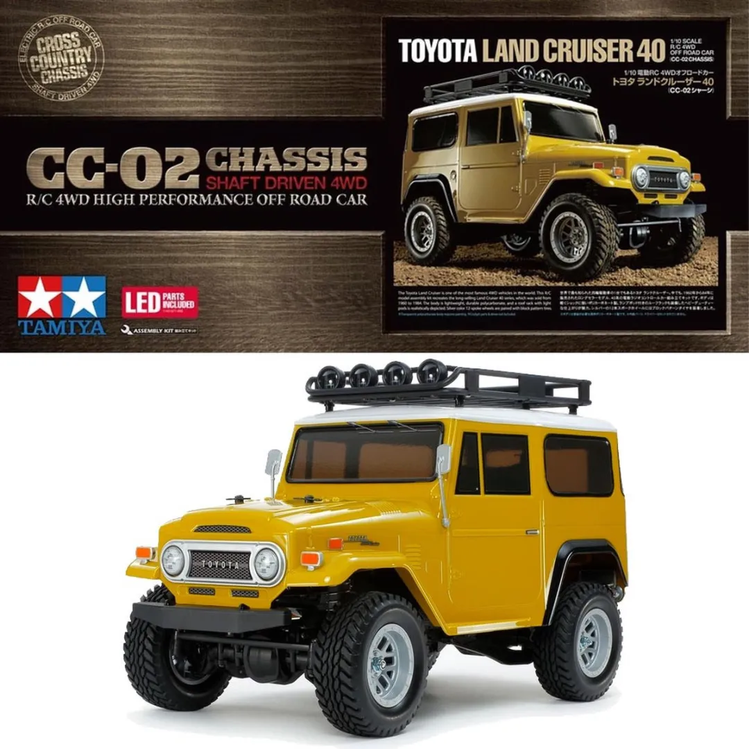 Tamiya CC-02 Toyota Land Cruiser 40 Modelbouwpakket 1:10