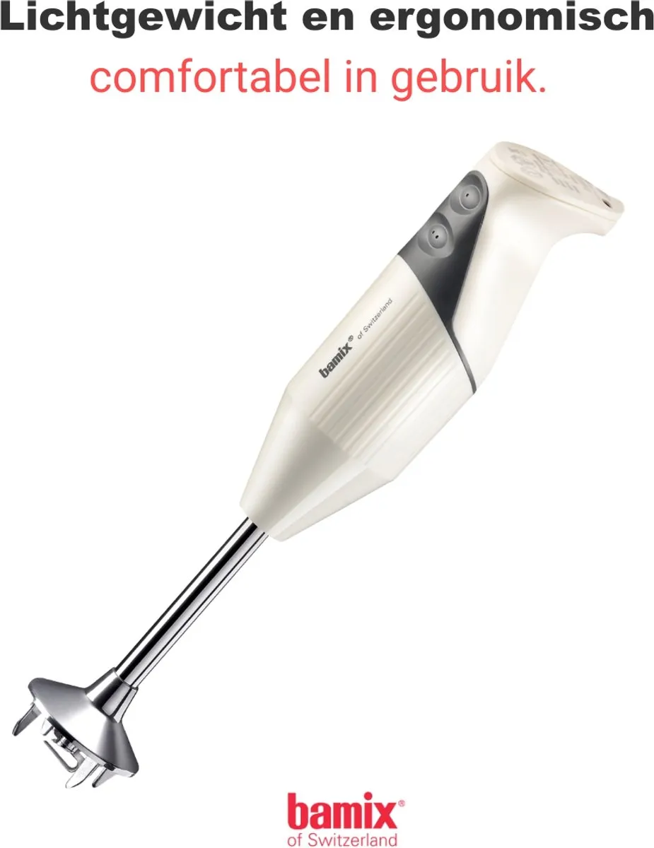 Bamix SwissLine M200 Crème - 200W - 3 Accessoires - afbeelding 6 van 6