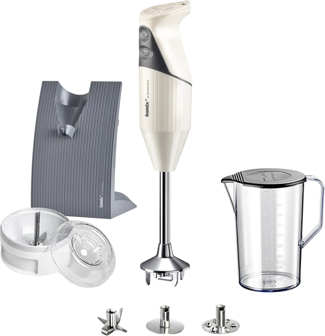 Bamix SwissLine M200 Crème - 200W - 3 Accessoires