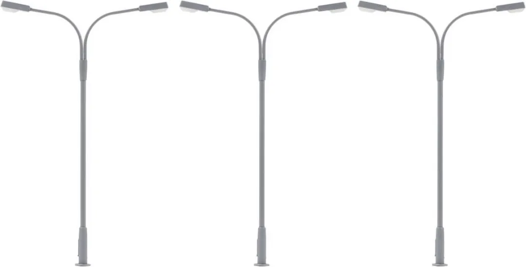 Faller H0 LED-Lantaarnpaal 2 Armen Koud Wit