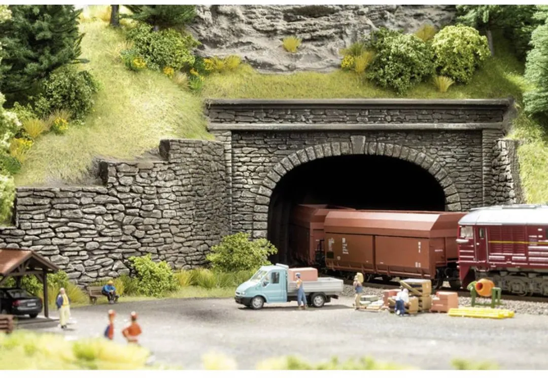 Noch 58061 H0 Tunnelportaal 1-sporig Beige