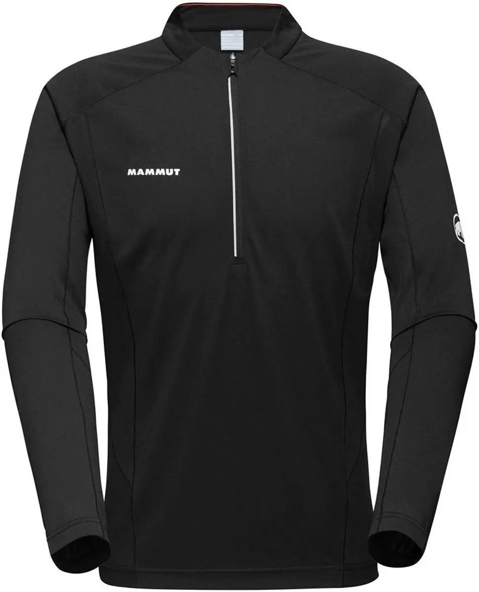 Mammut Aenergy Fl Zip T-shirt Met Lange Mouwen Zwart S Man