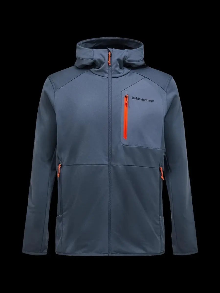 Utility Light Zip Hood Fleece Heren Mountain Mist/Mountain Mist M