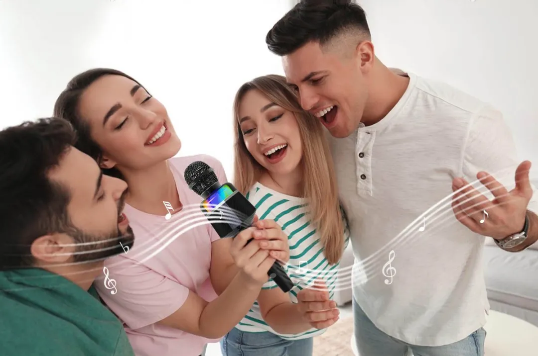 Gembird Draadloze Karaoke Microfoon - Zwart