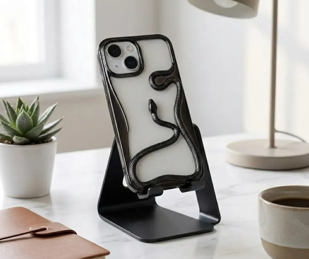 NUVEX iPhone 15 Plus Slang Design Hoesje - Zwart