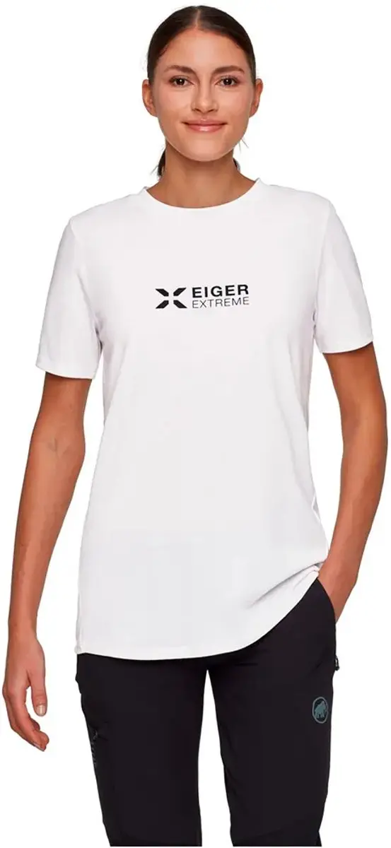 Mammut Eiger Logo T-shirt Met Korte Mouwen Wit XS Vrouw