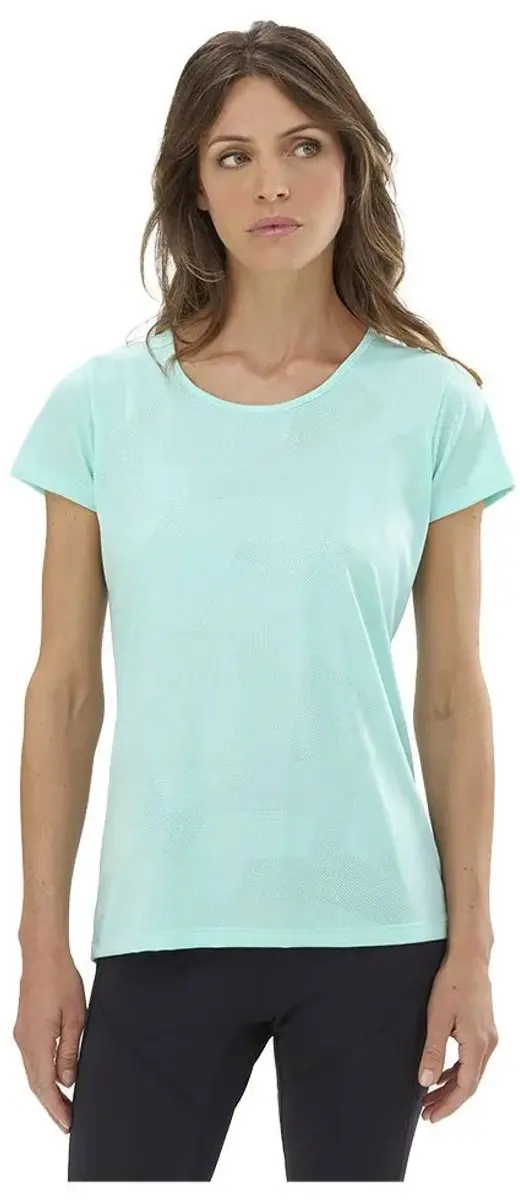 Millet Hiking Jacquard T-shirt Met Korte Mouwen Blauw S Vrouw