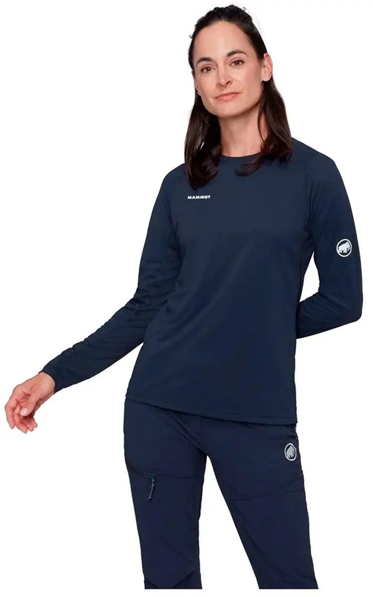 Mammut Ducan Fl T-shirt Met Lange Mouwen Blauw L Vrouw