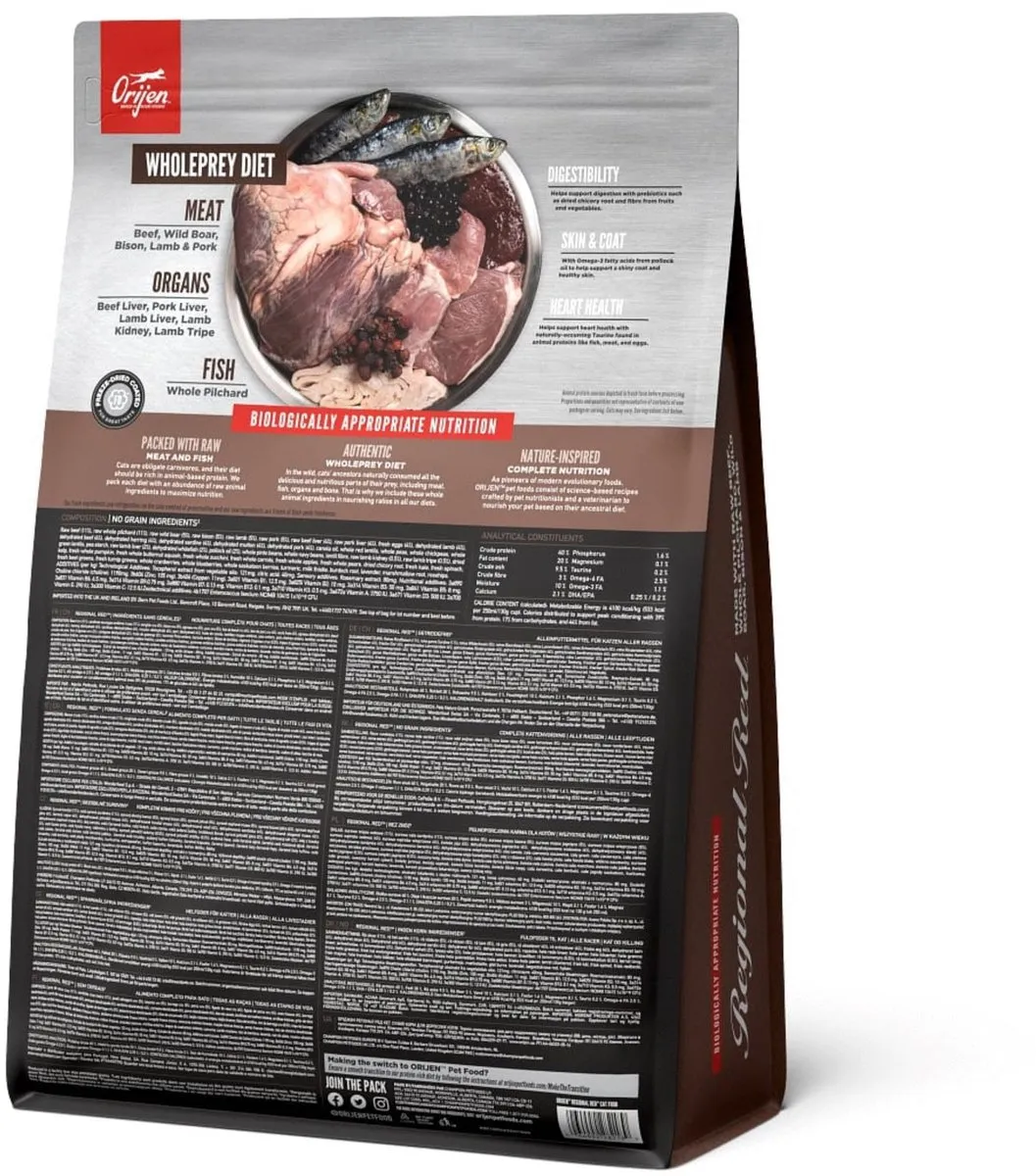 Orijen Whole Prey Regional Red Cat Kattenvoer 1.8kg