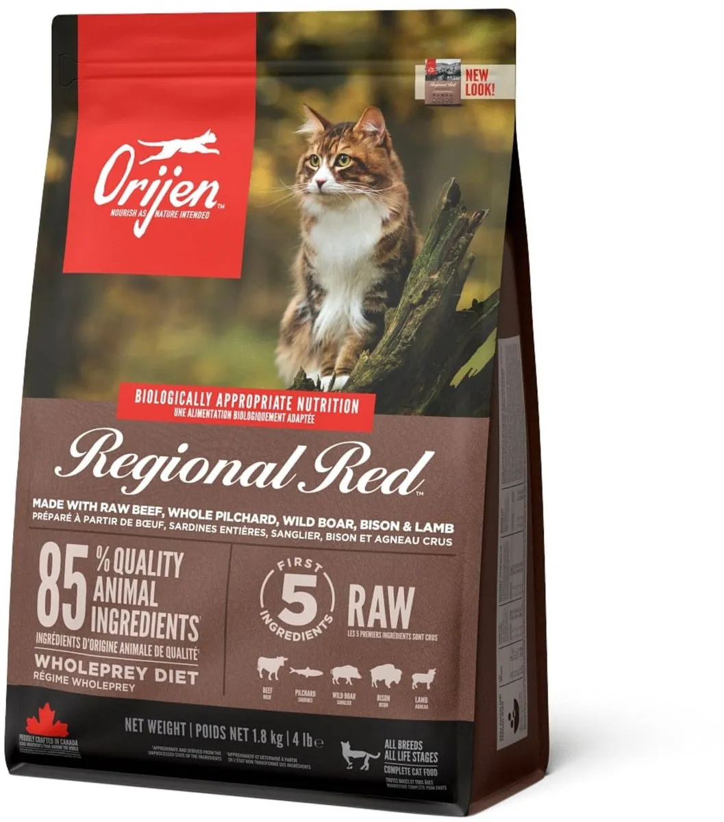 Orijen Whole Prey Regional Red Cat Kattenvoer 1.8kg