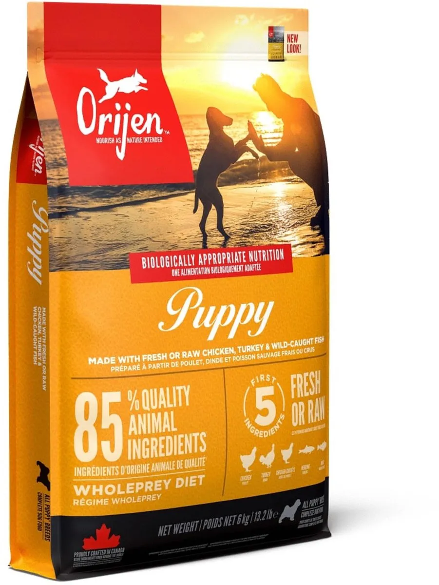 Orijen Whole Prey Puppy Kip & Kalkoen Hondenvoer 6kg