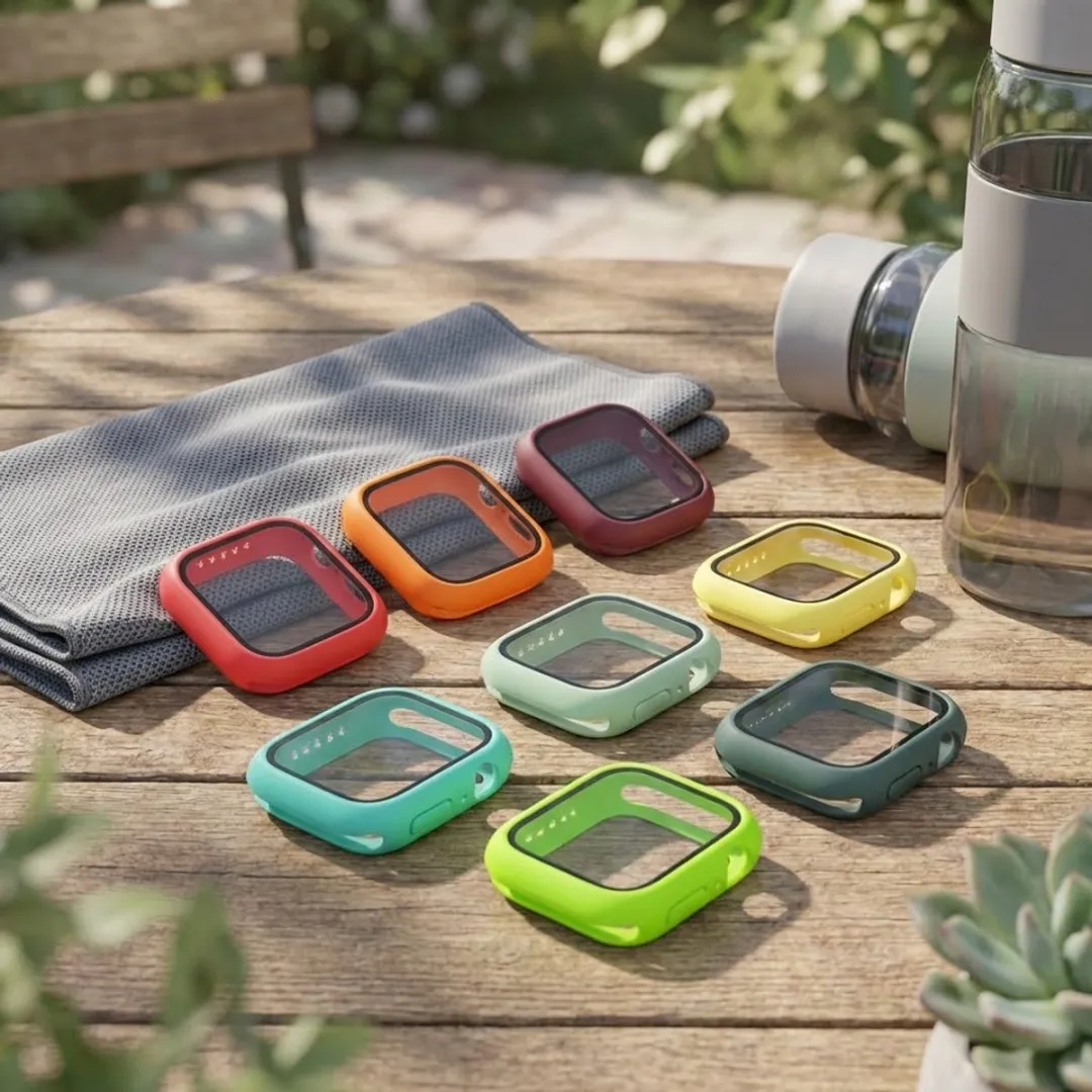 NUVEX Apple Watch Series 7/8/9 45mm Beschermhoes - 8-delig - Meerdere kleuren