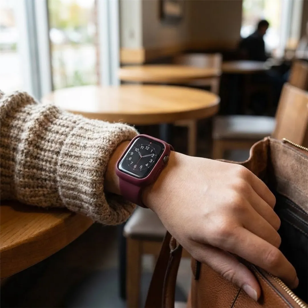 NUVEX Apple Watch Series 7/8/9 45mm Beschermhoes - 8-delig - Meerdere kleuren