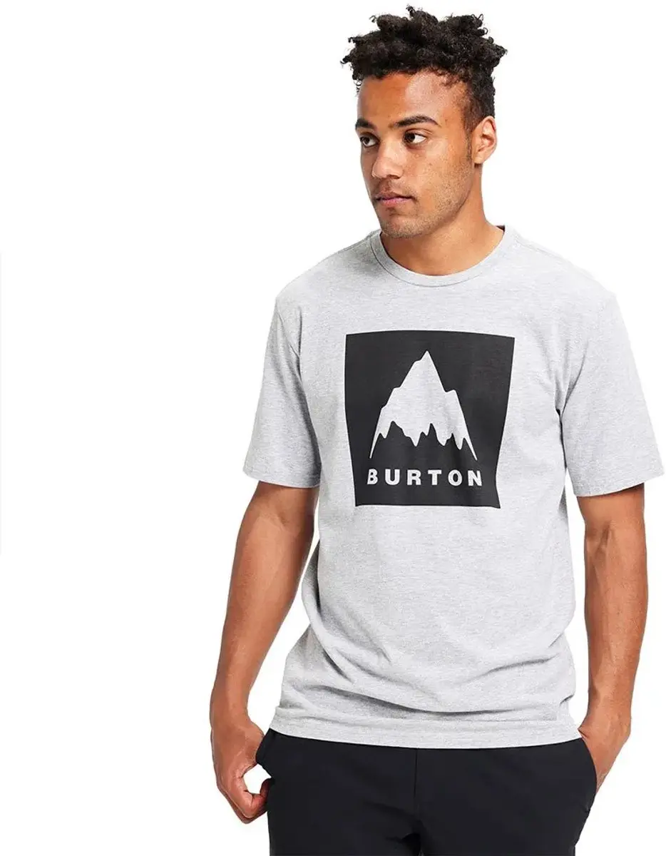 Burton Classic Mountain High T-shirt Met Korte Mouwen Wit XS Man